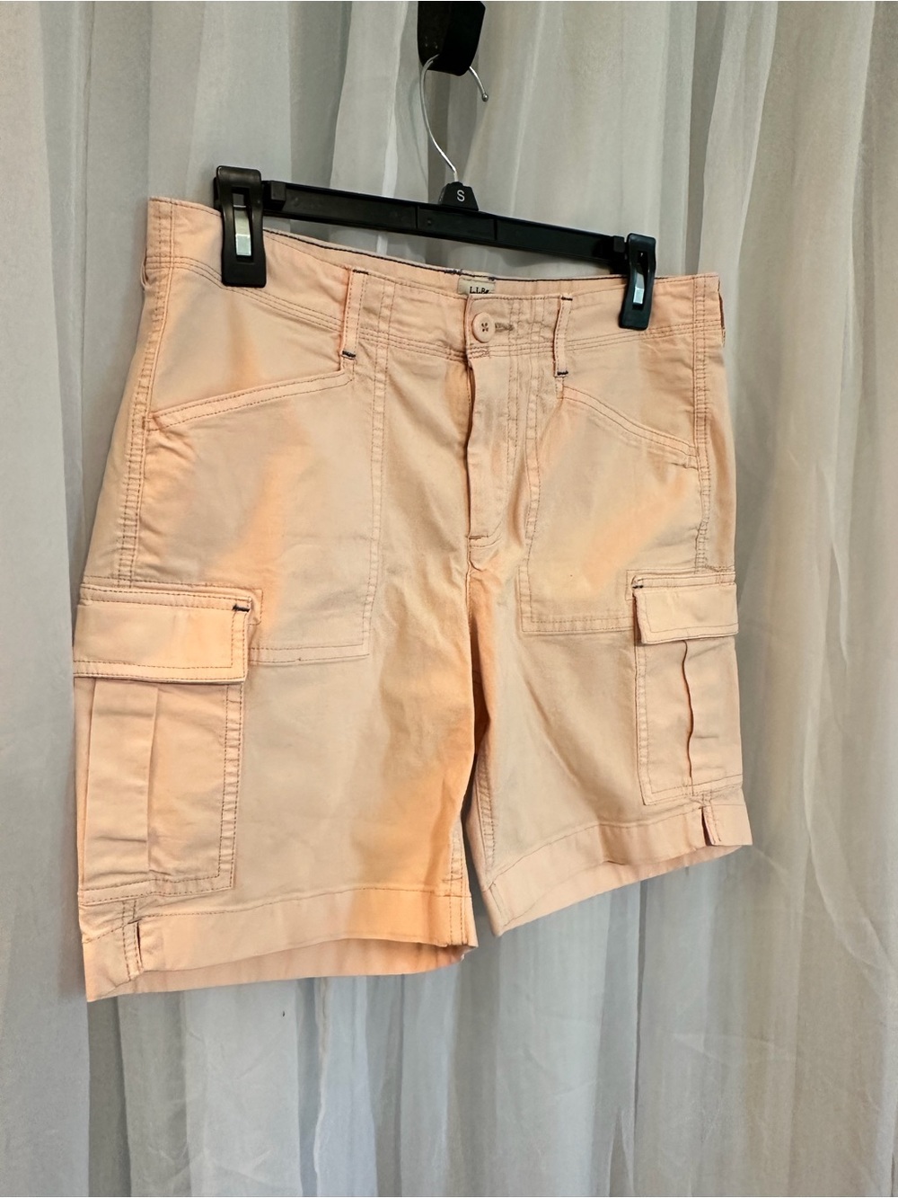 L.L. Bean Women's Peach Utility Cargo Shorts